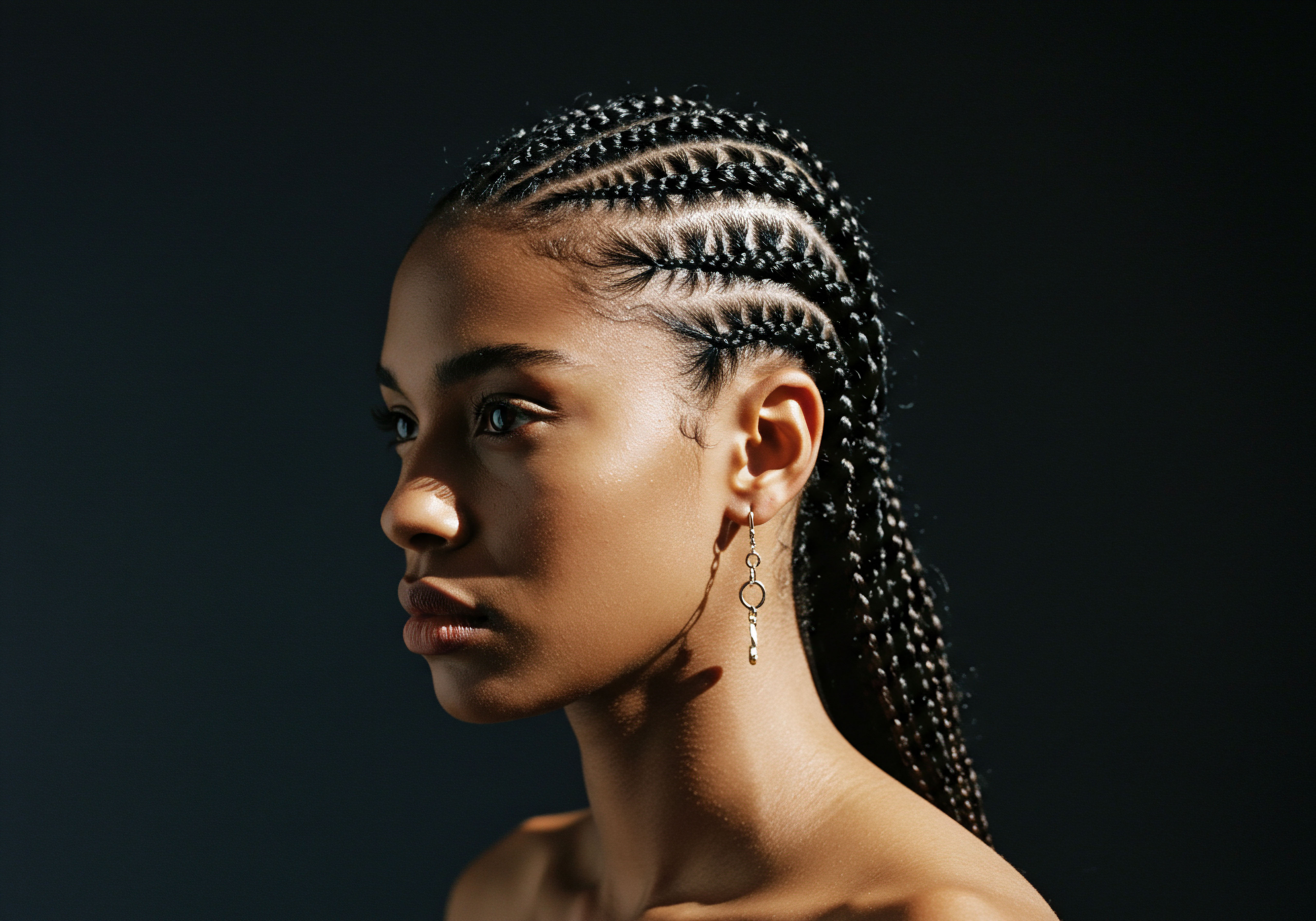 Braided Mastery Boosting Afro-Textured Hair Resilience And Care Celebrating the artistry of protective styling, these meticulously sculpted cornrows on afro-textured hair showcase generations of heritage care. The precise tension management and focus on scalp health exemplify best practices for ultimate moisture retention. This method enhances hair resilience and maintains vibrant pattern definition, a testament to skilled, ancestral hair nurturing techniques.