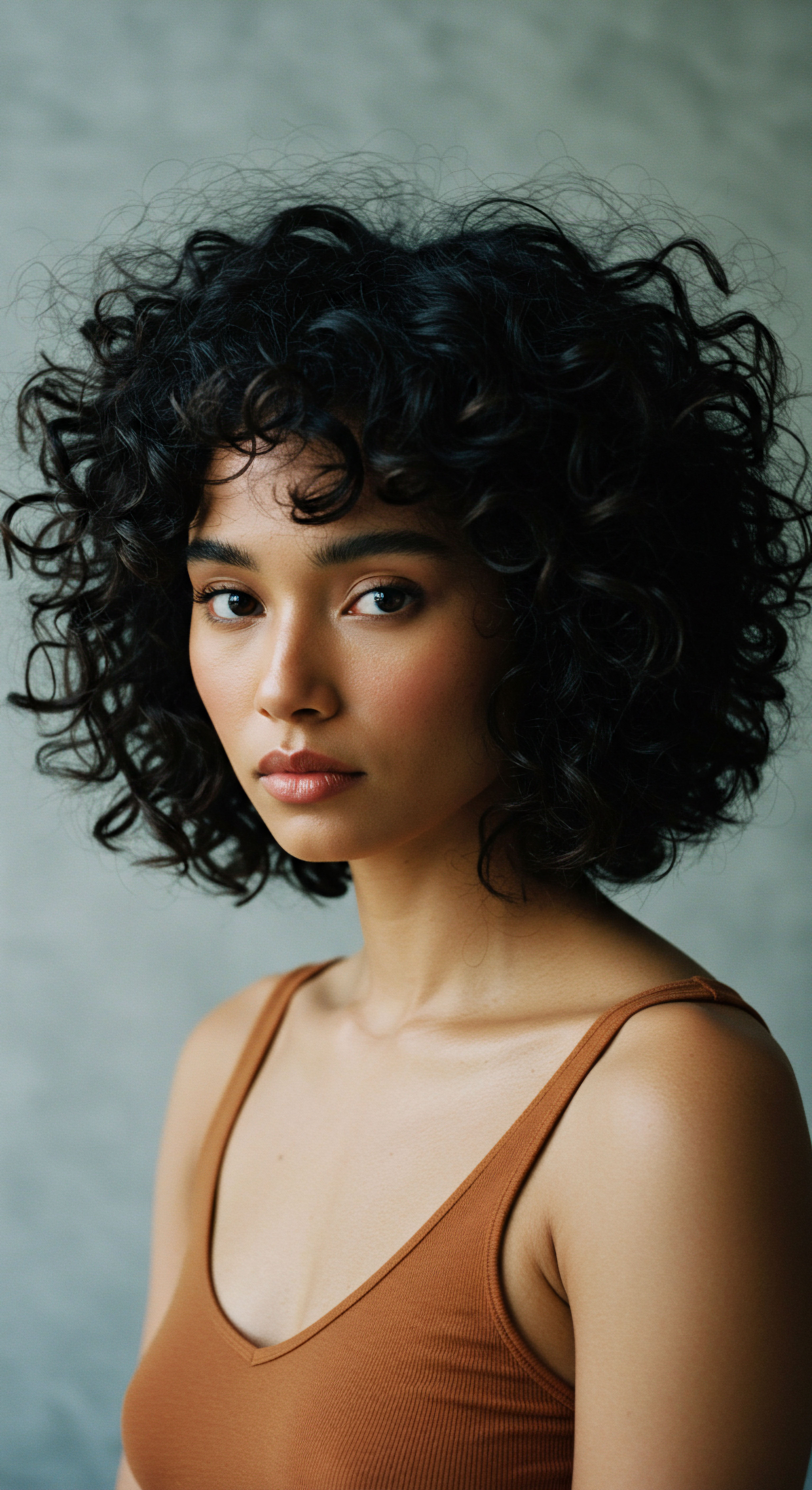 Celebrating Heritage Hair Coily Pattern Volumized Texture Optimal Care Luxurious coily patterns exhibit magnificent natural spring and volumetric texture. Achieved through advanced moisture retention and strand resilience. This celebrates ancestral heritage, expert hair care, and precise styling, yielding exquisite pattern definition and scalp vitality.