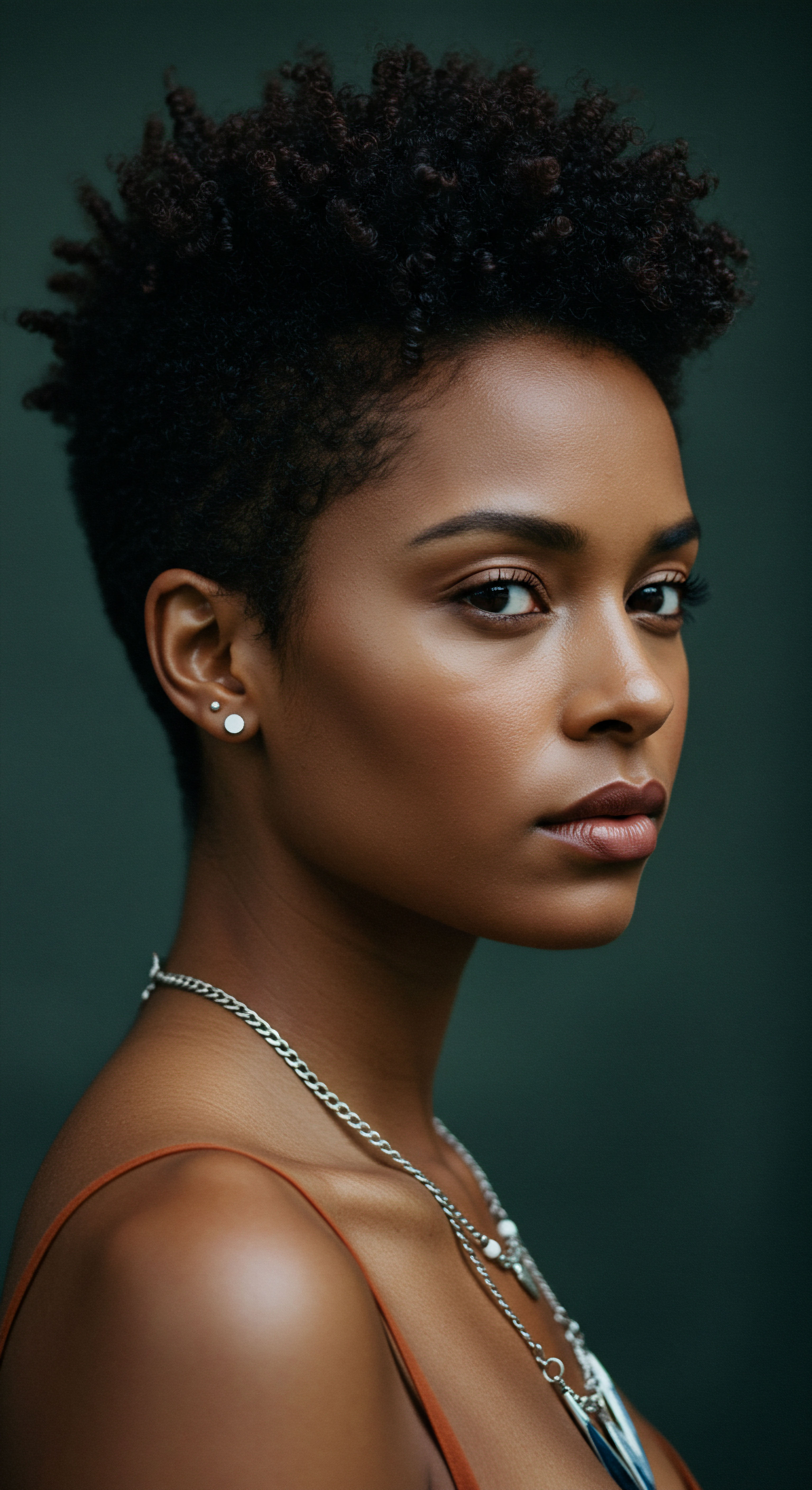 Celebrating Volumetric Coily Texture Radiant Mixed-Race Hair Heritage This stunning profile captures the radiant beauty of volumetric afro textured hair, celebrating its unique coily spring pattern and impeccable definition. It exemplifies ancestral heritage, achieved through diligent care practices like targeted hydration and low manipulation styling, revealing healthy hair and glowing melanin-rich skin.