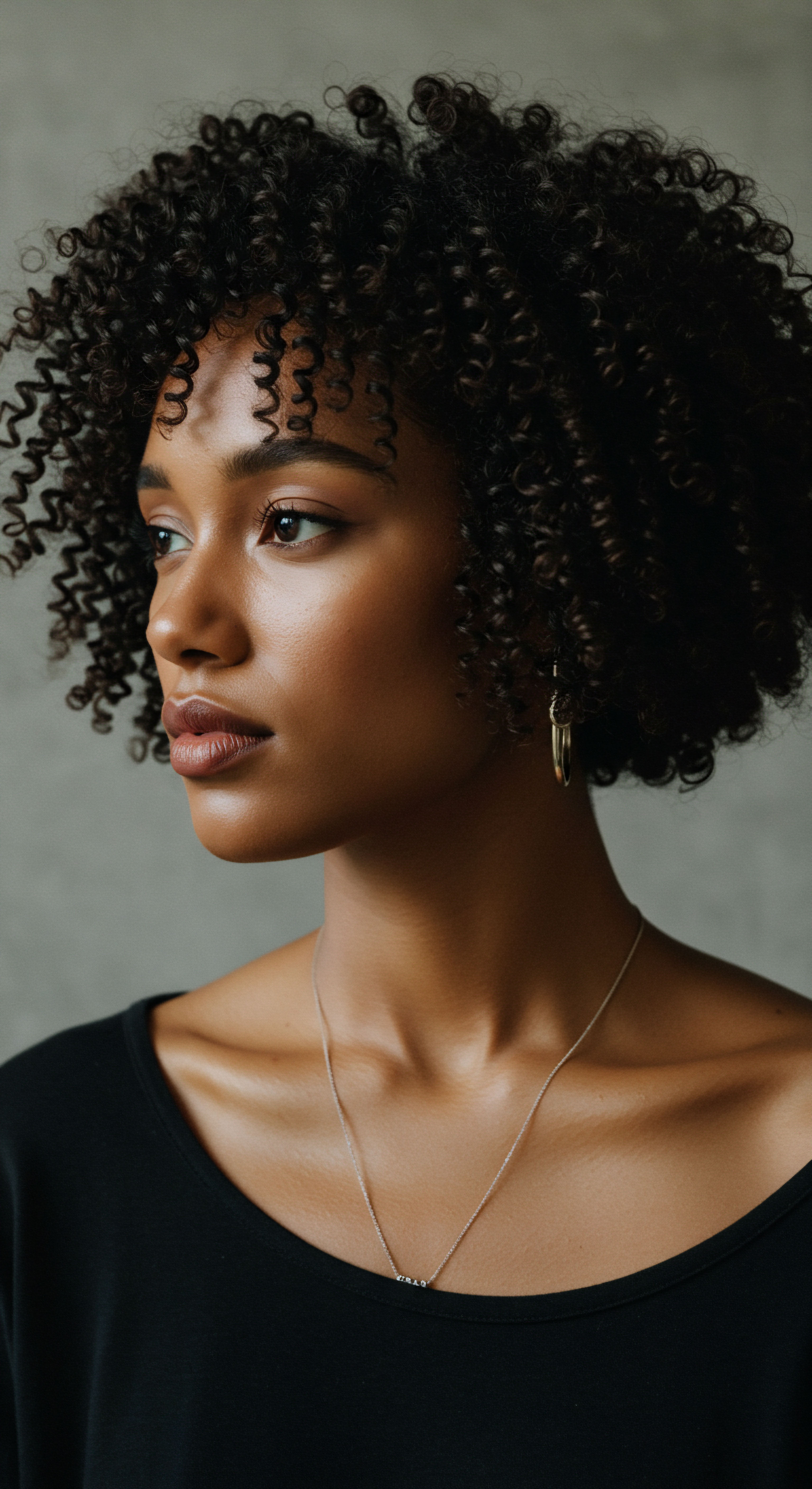 Coiled Afro-Texture Displaying Heritage Hair Care Styling Radiance Radiant profile showcasing intricate, uniform afro-textured coils, exemplifying optimal moisture retention. This highlights a personalized heritage hair regimen, achieving stunning pattern definition and vitality through advanced low-tension styling techniques for hair wellness.