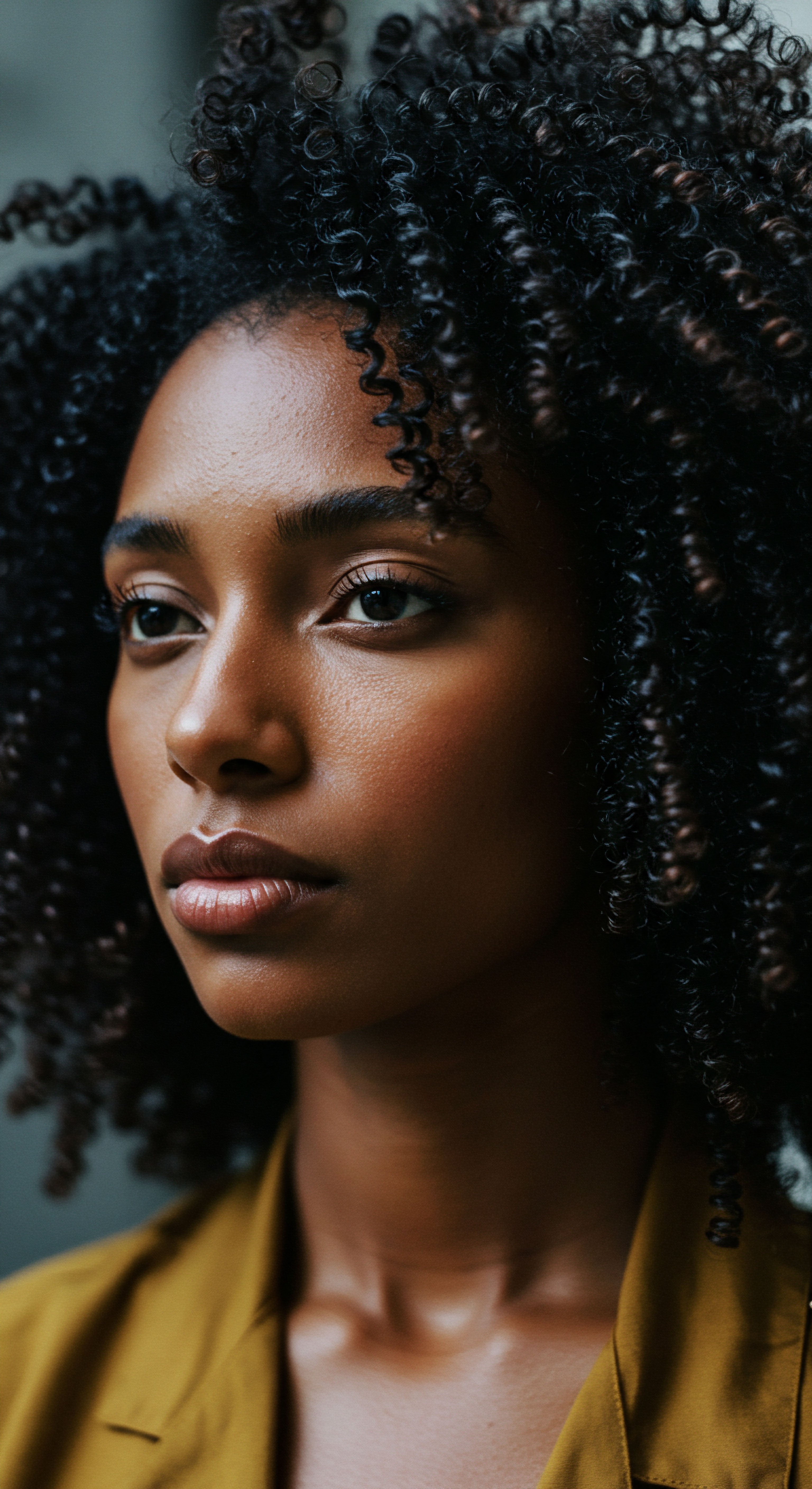 Deeply Nourished Natural Coils Exemplifying Textured Hair Heritage And Pristine Care A radiant profile captures resilient defined coils, embodying profound ancestral beauty and heritage. Her melanin-rich textured hair showcases exceptional hydration, moisture retention, and intrinsic strength, achieved via meticulous care promoting scalp health and inspiring natural styling.