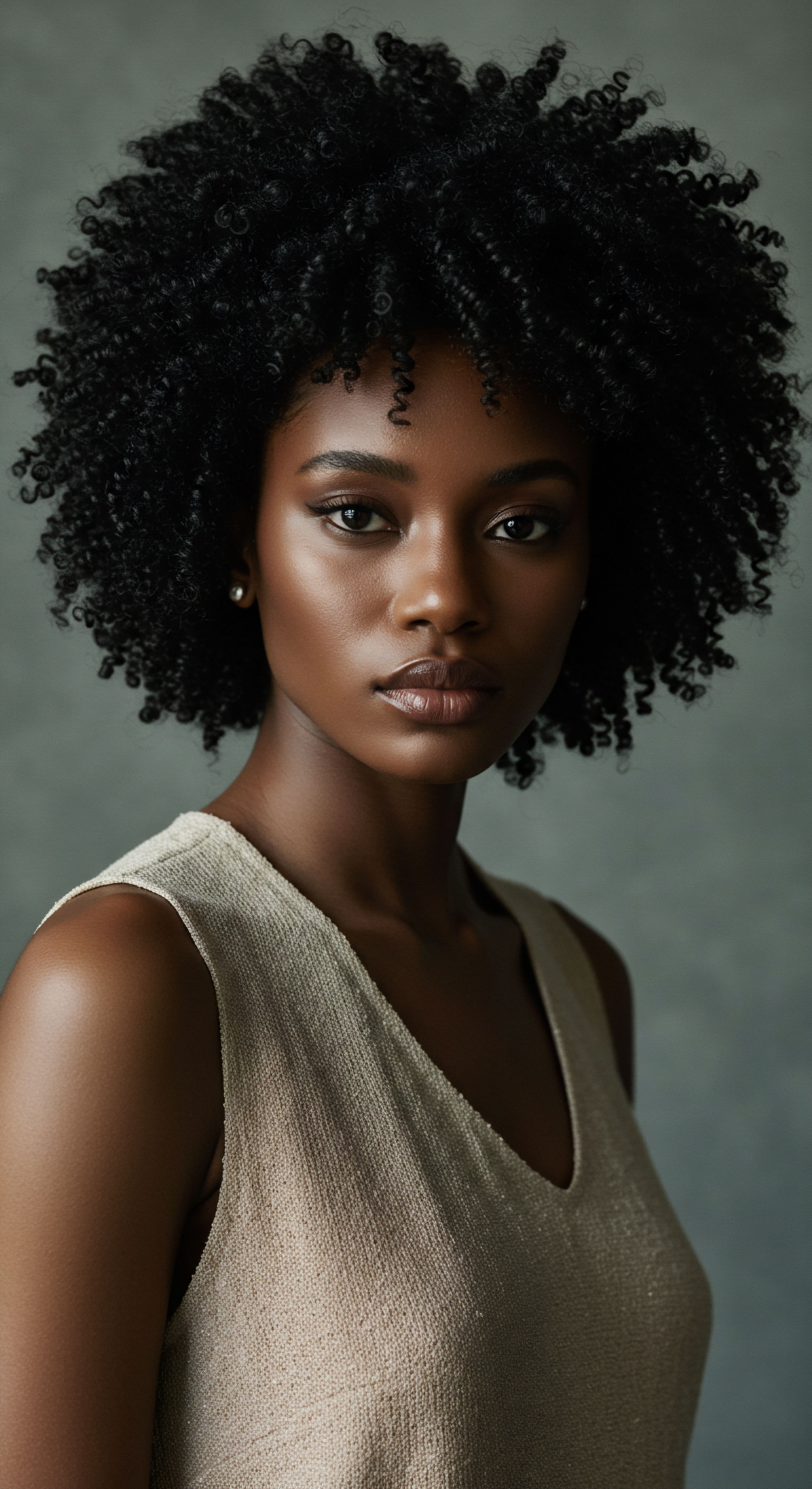 Elevating Afrocentric Aesthetics Coily Hair Care for Pattern Integrity A luminous portrait captures the essence of deep coily textures, emphasizing pattern integrity and rich hair density. This visual celebrates authentic heritage beauty, reflecting dedication to advanced hydration methods and mindful styling practices for optimal volume and radiant shine. It exemplifies true crown care.