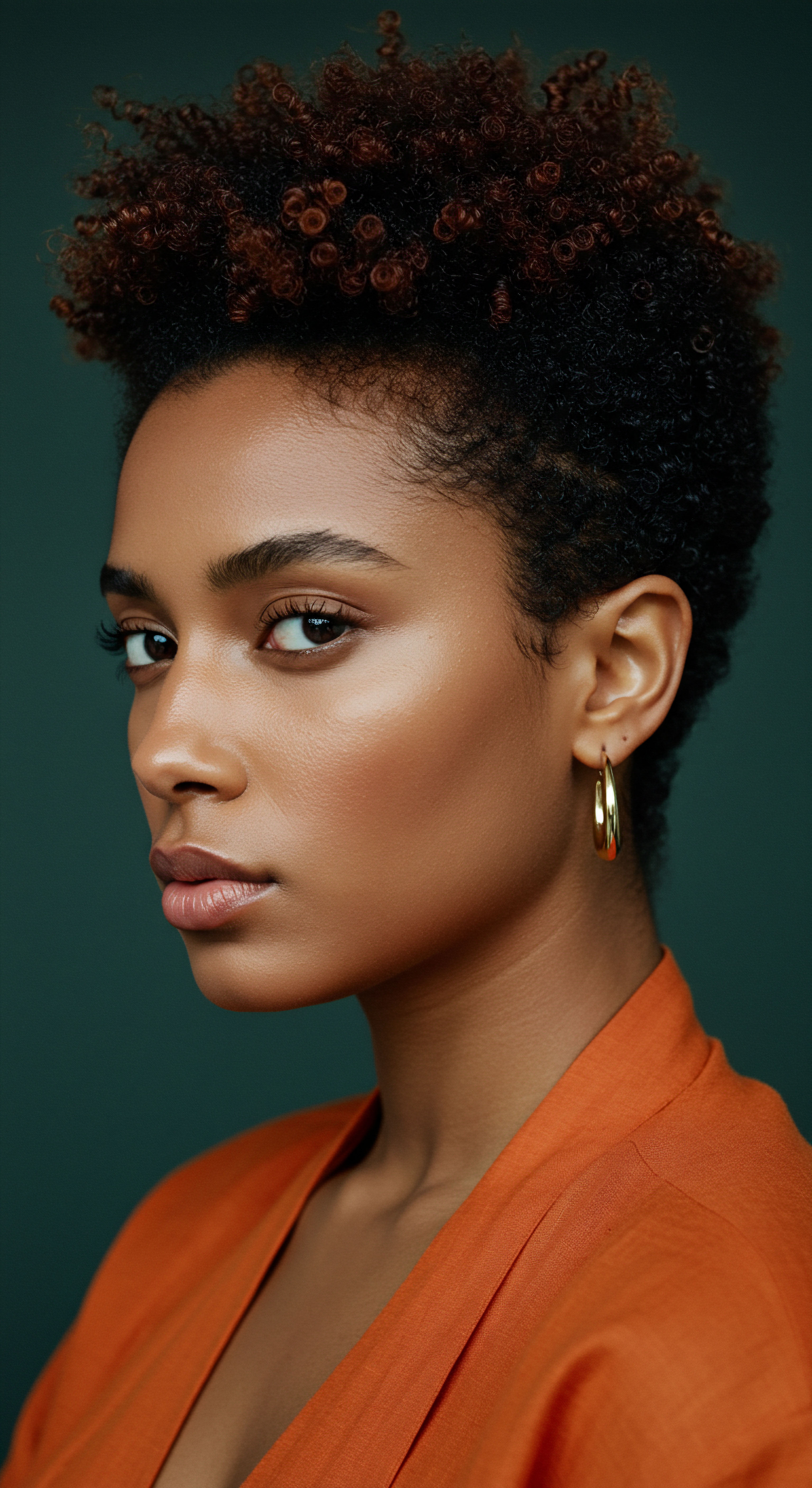 Elevating Natural Coily Hair Defining Black Hair Beauty and Heritage Care Her vibrant coily texture, featuring precise helix patterns, showcases impeccable strand health, rich pigment, and optimal moisture retention. This radiant Black hair embodies ancestral beauty, inspiring expert textured hair care and versatile styling solutions.