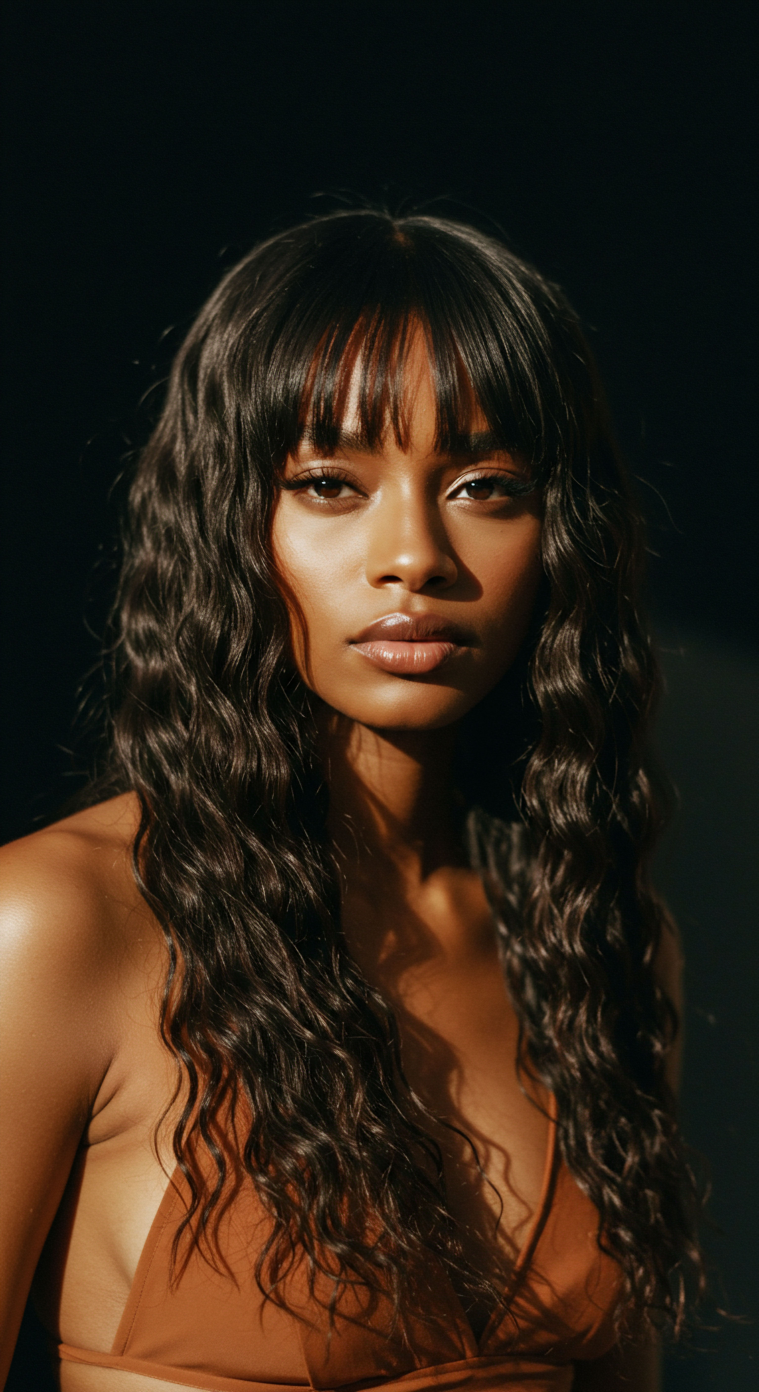 Embracing Deep Wave Patterns A Luminous Afro-Textured Hair Portrait Afro-textured hair showcases striking deep wave patterns and strand density. Its luminous natural sheen signifies robust moisture retention and optimal hydration for healthy scalp health. This embodies rich ancestral heritage, demonstrating versatile styling and hair resilience.