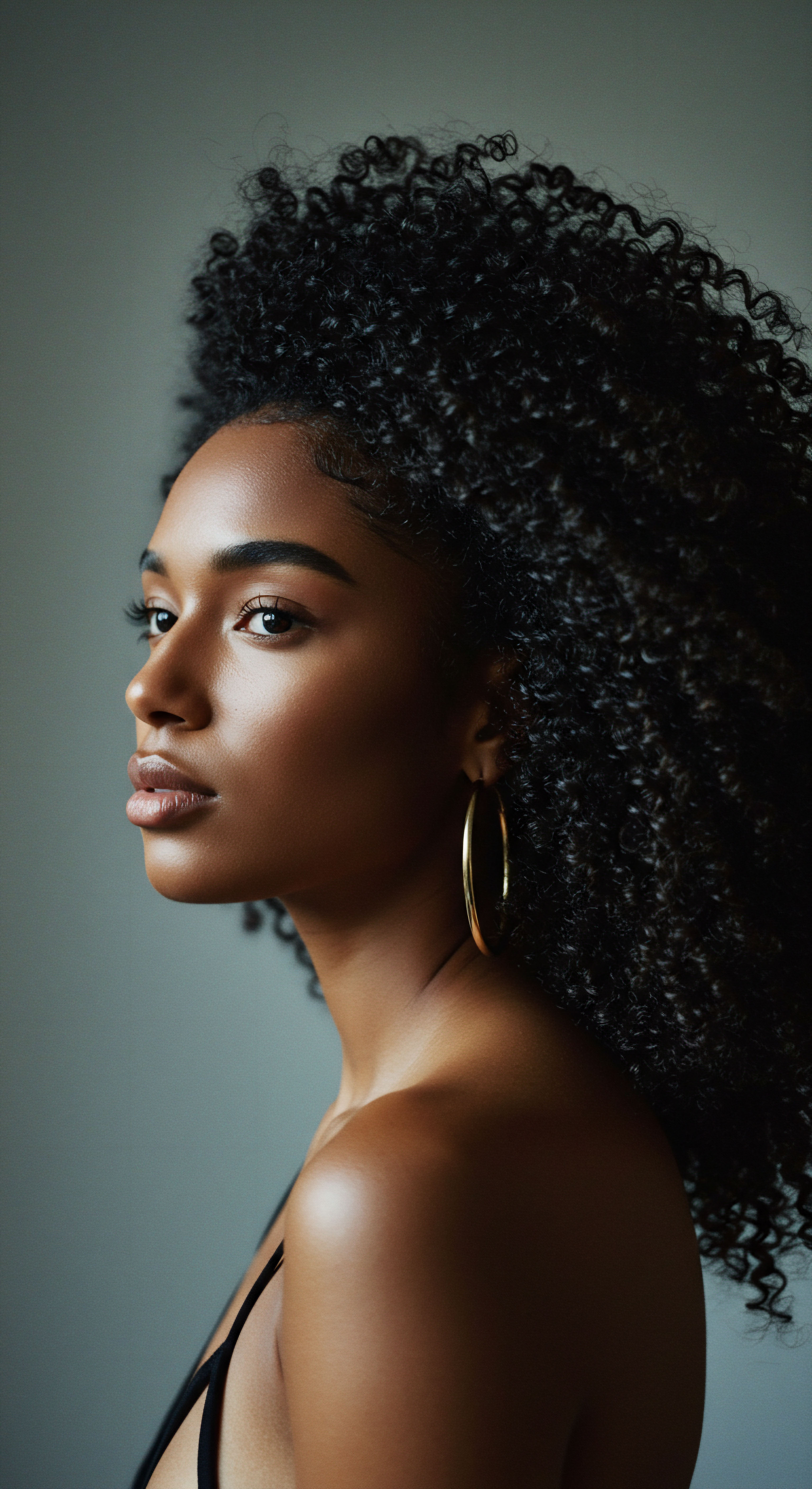 Glorious Mixed-Race Hair Celebrating Coiled Texture and Heritage Care Her radiant profile beautifully showcases vibrant, deeply hydrated coils, embodying profound Black hair heritage and diligent mixed-race hair care. This resilient textured pattern reflects exceptional elasticity and optimal scalp health. Purposeful styling highlights her exquisite natural definition, celebrating authentic beauty and dedicated care.