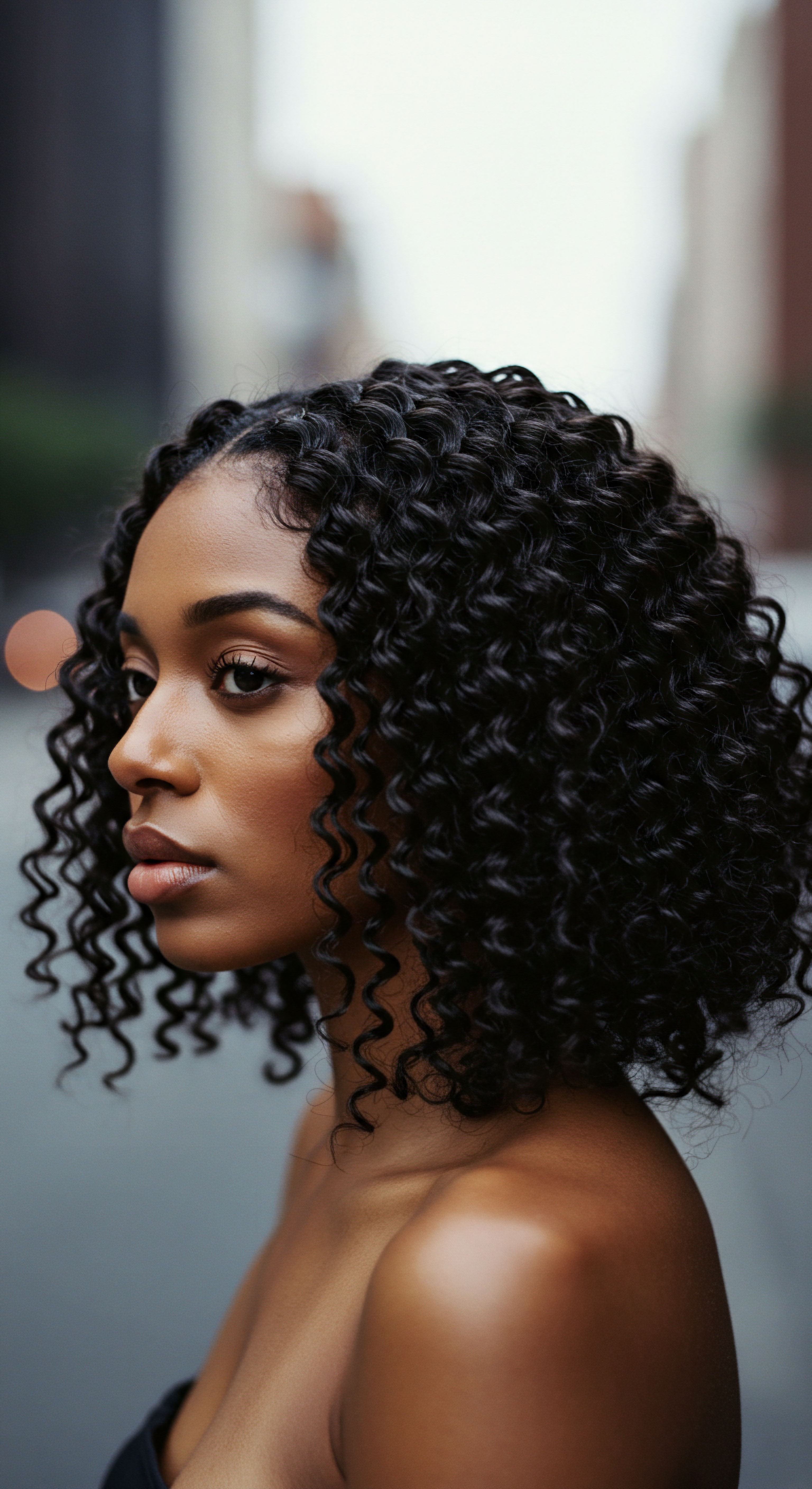 Optimal Hydration Techniques For Beautifully Defined Coily Hair Textures This captivating profile celebrates resilient mixed-race hair, featuring tightly coiled patterns displaying exceptional elasticity and low porosity sheen. The intentional definition speaks to dedicated moisture sealing and protective styling strategies. It's a testament to cultural heritage and the transformative power of a nourishing regimen.