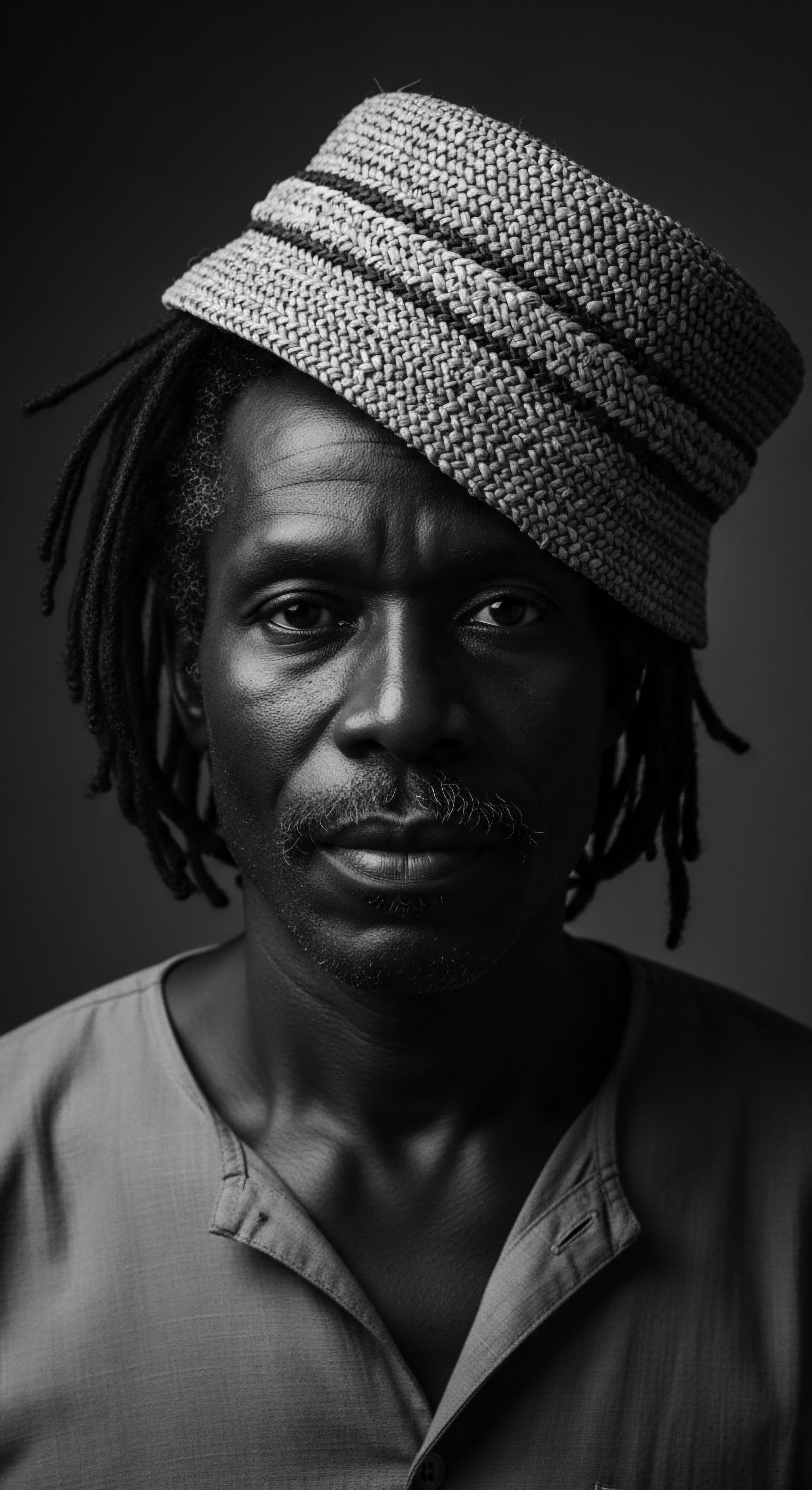 The image resonates with cultural authenticity, celebrating the beauty of textured hair and traditional headwear, reflecting a proud ancestral connection and inviting viewers to contemplate the interwoven narratives of identity and heritage expressed through visual artistry and nuanced compositions.