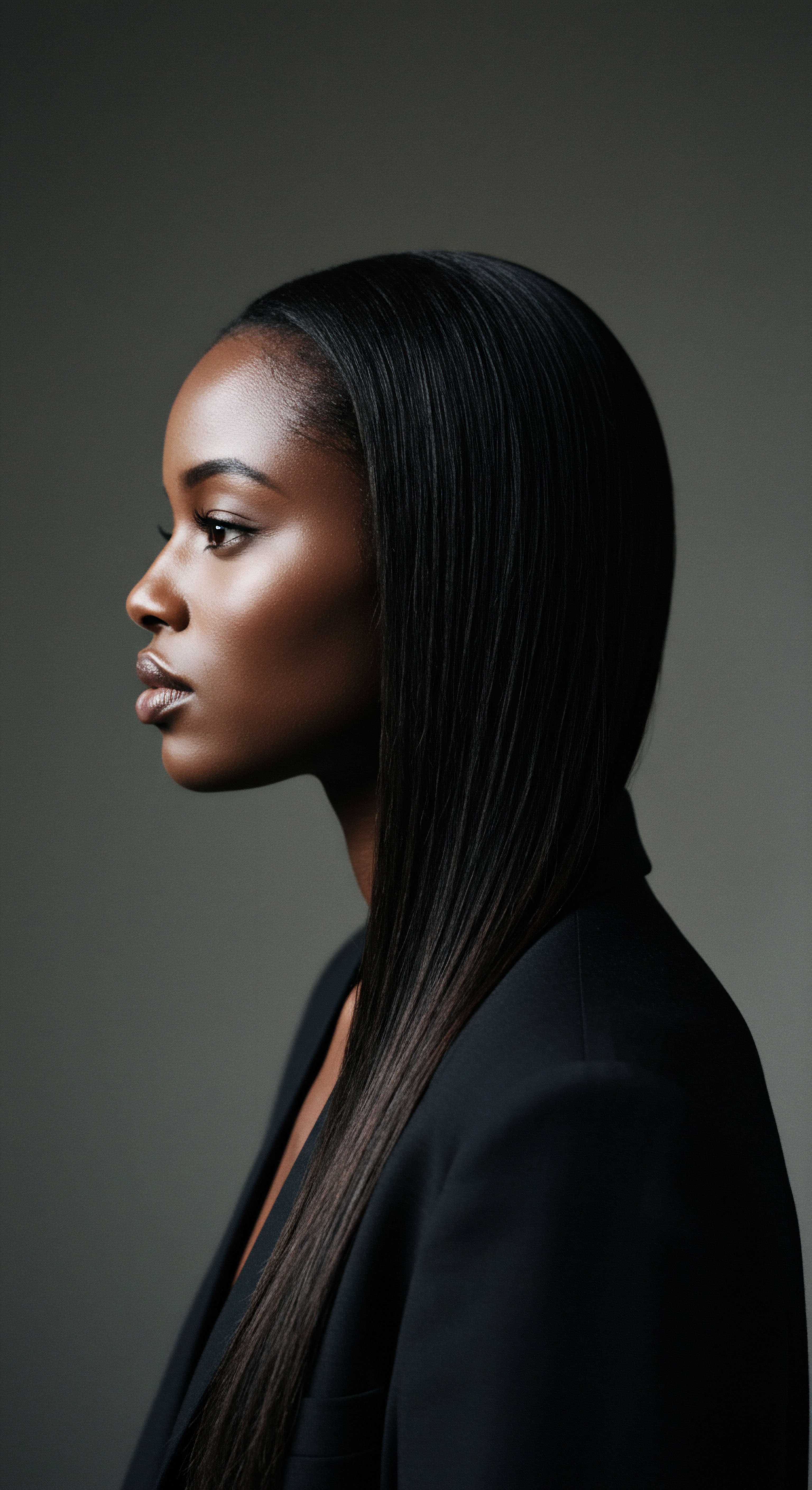 Radiant African Heritage Hair Embracing Sleek Straightened Texture This captivating profile highlights the art of transformative styling, where highly textured hair achieves a stunning elongated pattern and a lustrous finish through expert thermal straightening. It embodies dedication to advanced hair care, prioritizing scalp health, optimal moisture retention, and a smooth cuticle for beautifully resilient strands, celebrating the versatility of African heritage hair.