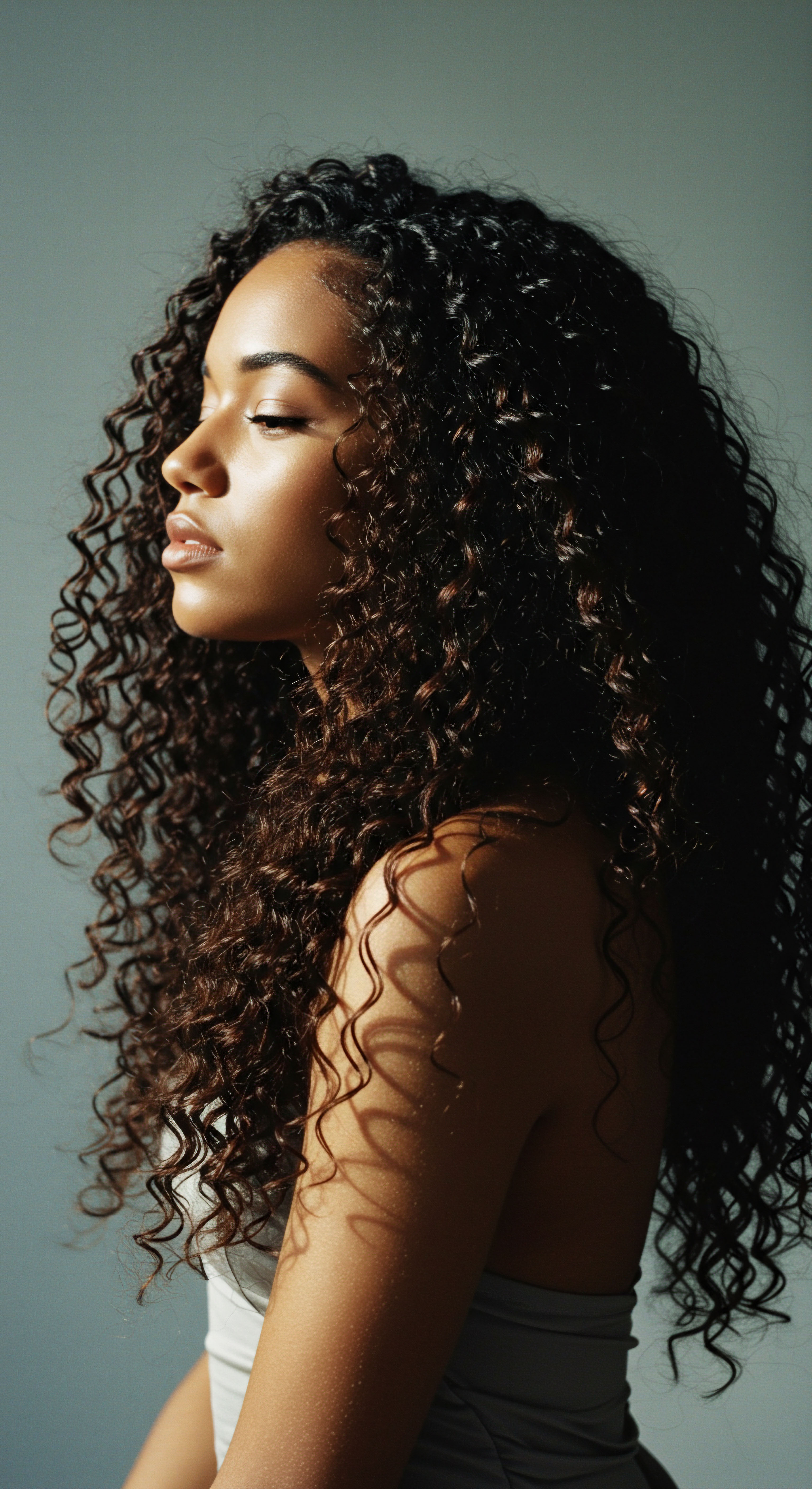 Radiant Mixed-Race Hair Showcasing Optimal Coily Definition and Ancestral Styling Excellence Features radiant mixed-race textured hair. Displays incredible coily patterns, exceptional definition, optimal hydration, robust strand integrity from dedicated hair care. Expert styling maximizes natural density, vibrant dimension, embodying Black hair heritage, intricate pattern artistry.