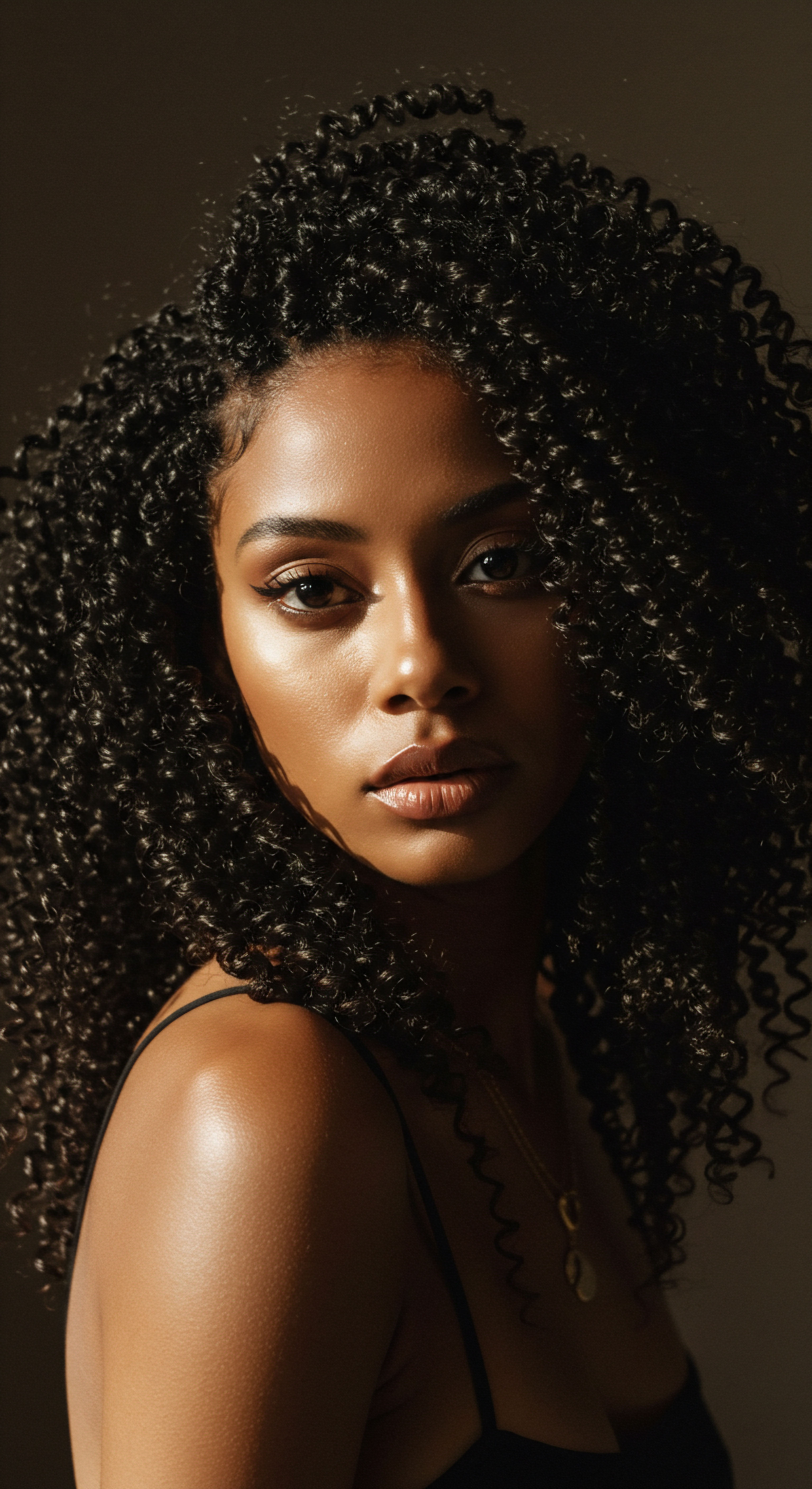 Rich Heritage Displayed Through Hydrated Defined Textured Spirals A captivating portrait features defined, dark textured hair, showcasing natural volume and hair health. This high-density spiral pattern reflects meticulous care. Embodying rich mixed-race heritage, her sophisticated styling illuminates ancestral beauty through vibrant strands.