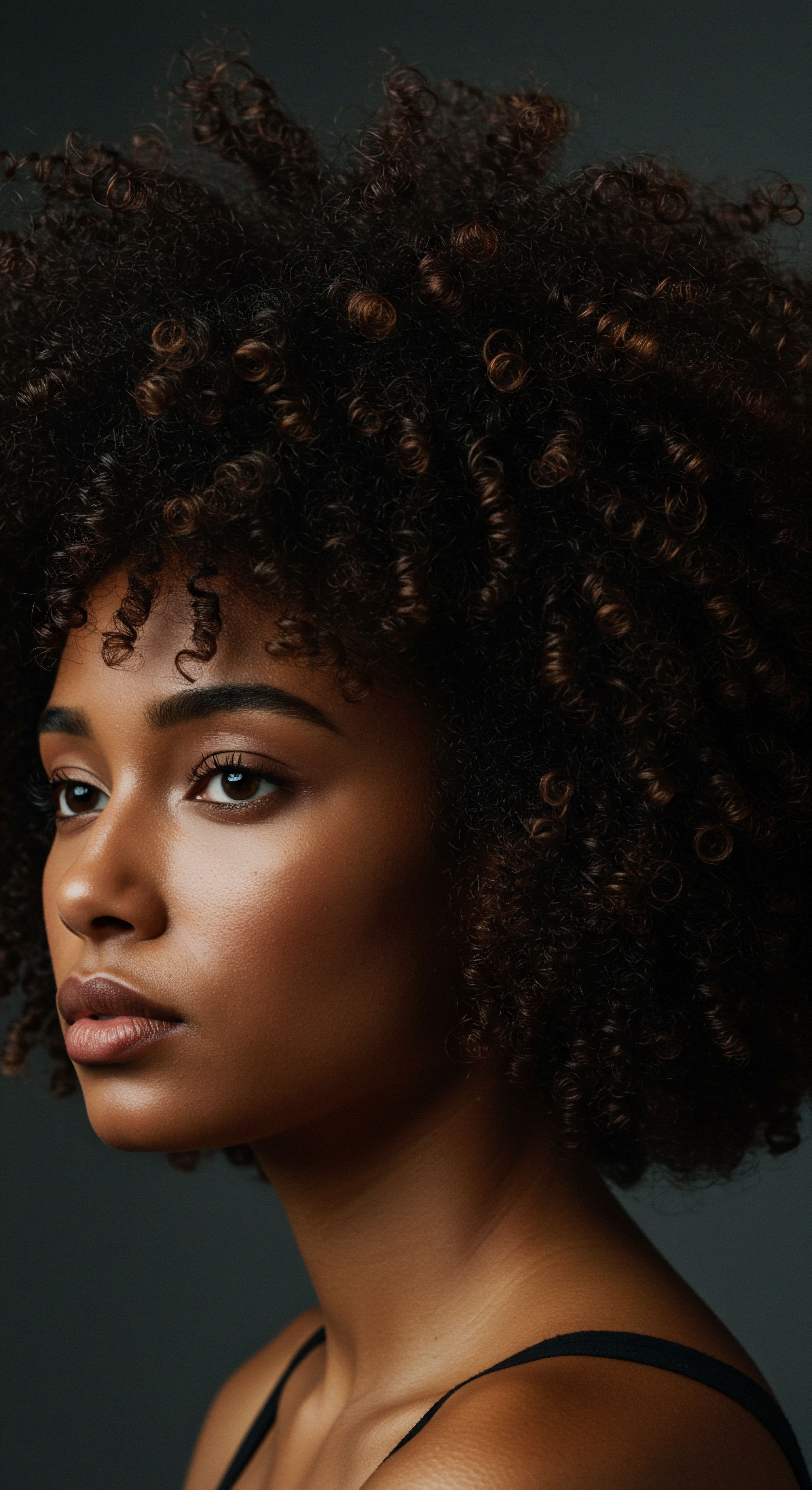 Roothea Coily Hair Vibrance Pattern Definition Ancestral Care and Styling Witness the radiant beauty of high-density, voluminous coily hair, where each spring pattern embodies exceptional moisture retention and strand integrity. A celebration of Black hair and mixed-race heritage, this natural texture showcases meticulous ancestral care and expert styling for optimum fiber health and porosity balance.
