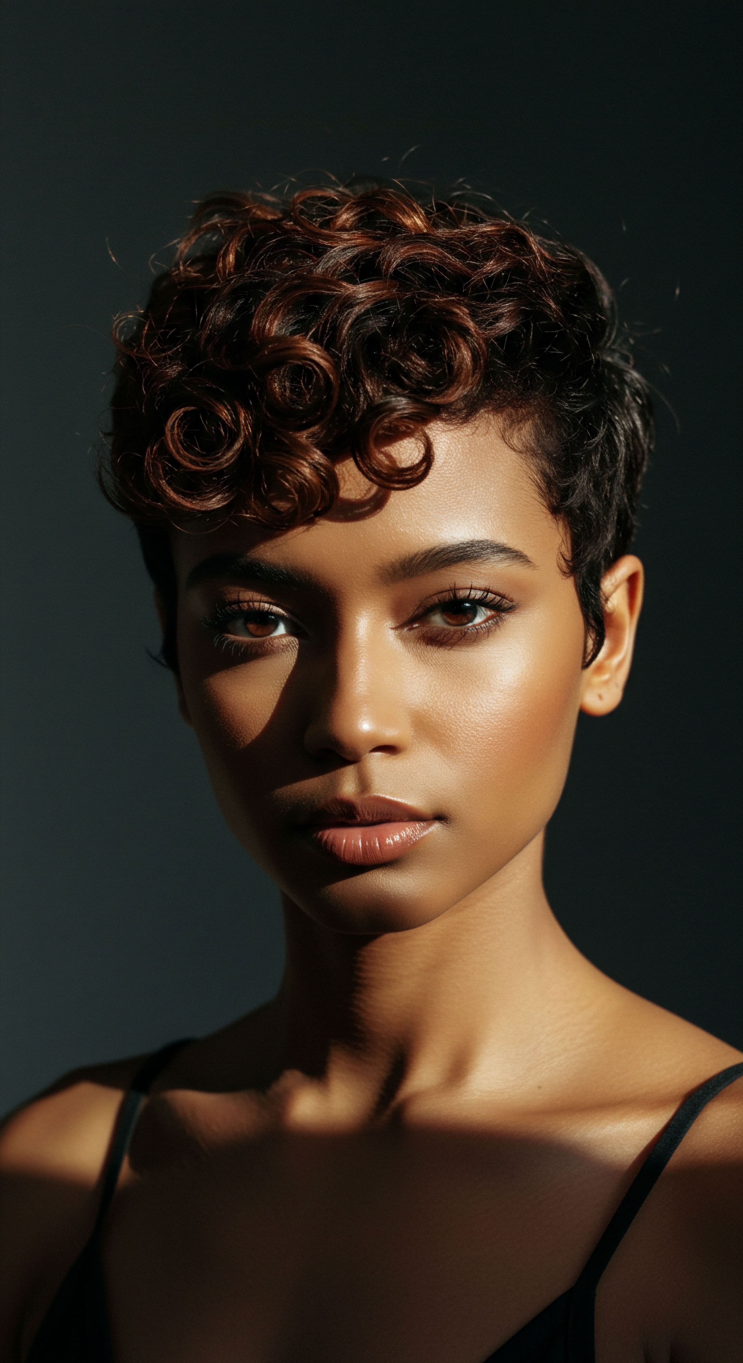 Roothea Expert Care For Defined Coily Textured Hair Pattern Shine High-density textured hair showcasing defined coily patterns reflects optimal moisture retention. Its radiant sheen and vibrant pigment indicate diligent scalp health and expert styling practices, celebrating natural pattern definition, embodying rich heritage and individual beauty.