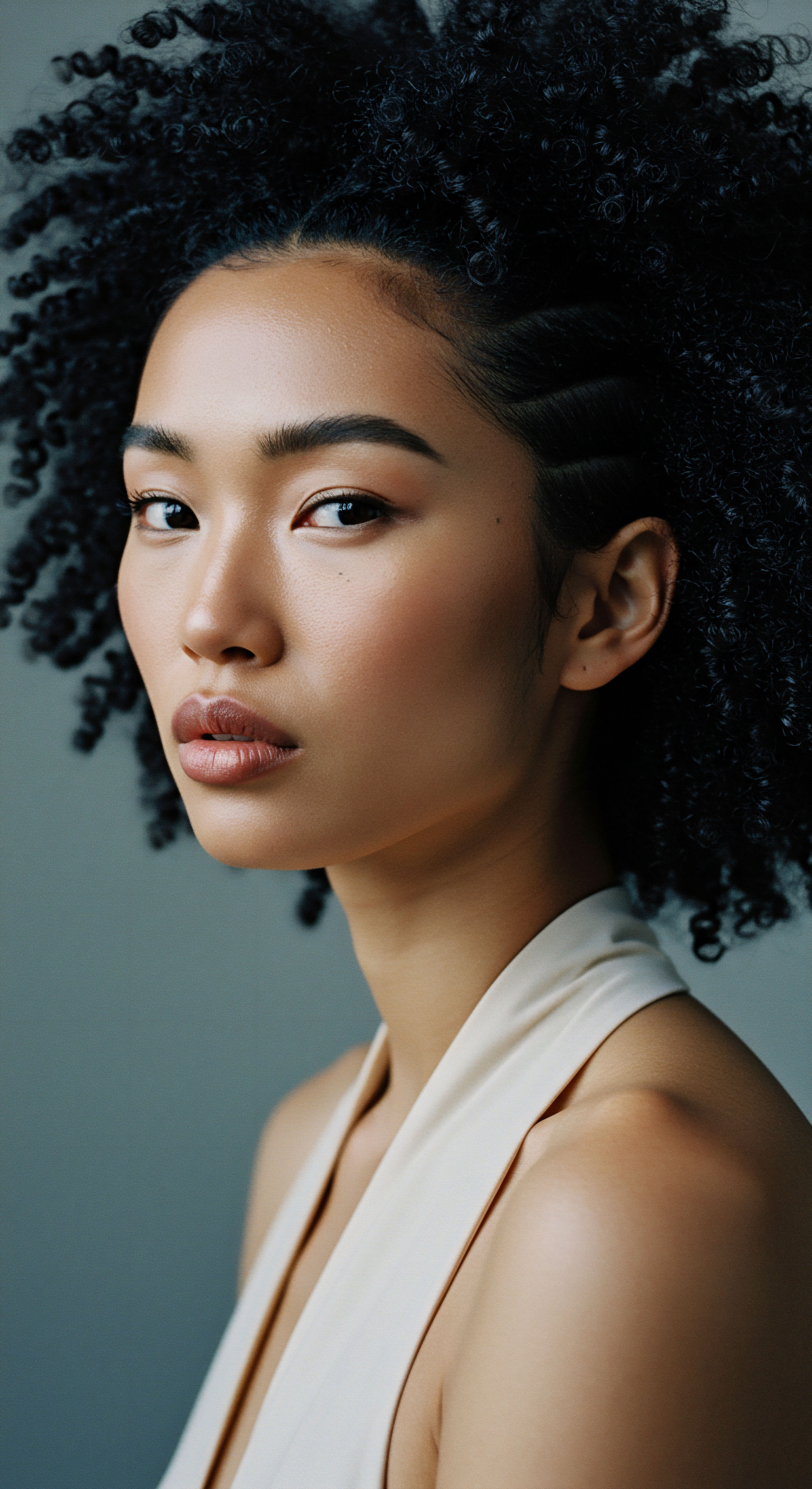 Roothea Textured Hair Care Illuminates Defined Coily Hair Patterns Showcasing radiant coily texture and defined patterns, this textured hair reflects meticulous sleek styling and optimal moisture retention. It highlights superior scalp health and strand resilience, embodying heritage through thoughtful care and natural beauty principles.