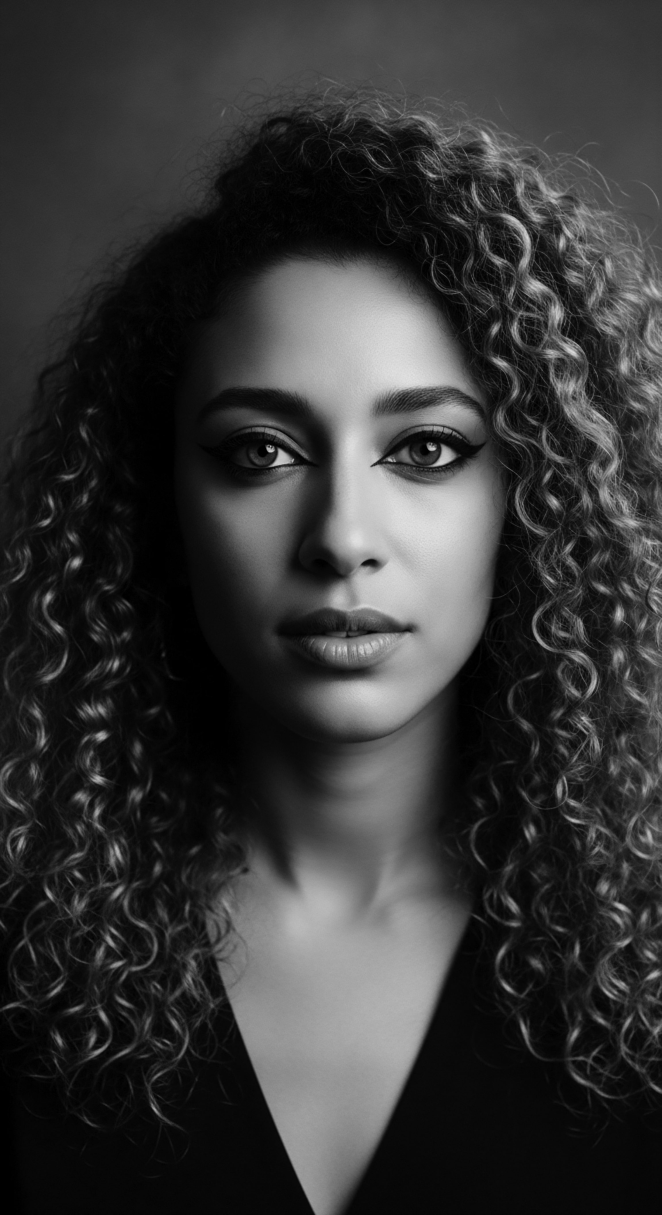 This portrait captures the essence of coiled hair as an integral expression of identity and heritage, showcasing the power and beauty inherent in its natural spirals. The stark contrast underscores the resilience and depth found within ancestral traditions and the embrace of authentic self-expression.